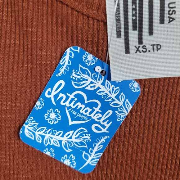 Free People Sleeveless Brown Tank Top Shirt - Size Extra Small XS - Picture 3 of 7